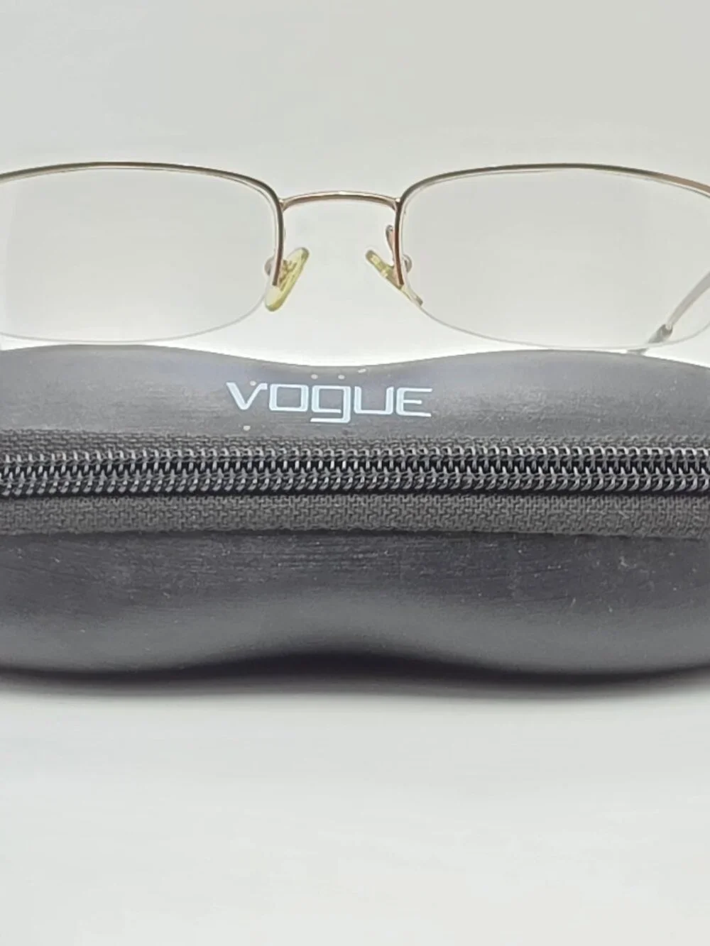 Vogue VO3490 705 Bronze Semi Rimless Eyeglasses Frame w/ Case Italy 49-19-135